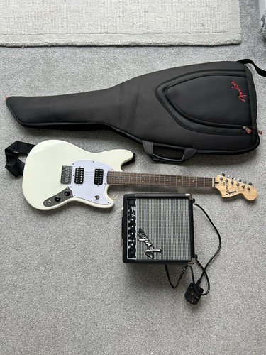 Fender squire mustang - squire, cream